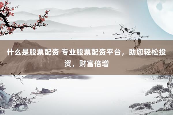 什么是股票配资 专业股票配资平台，助您轻松投资，财富倍增