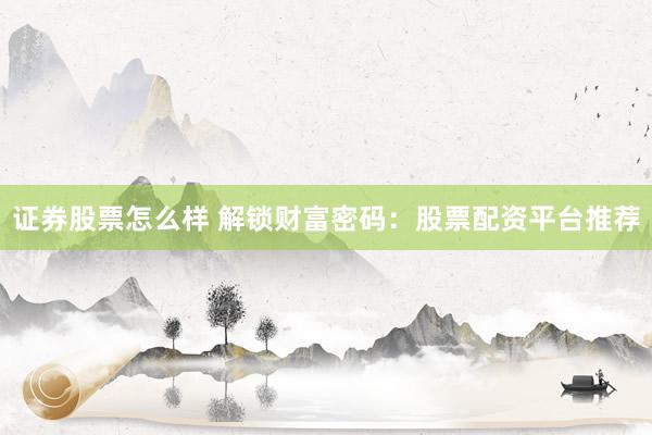 证券股票怎么样 解锁财富密码：股票配资平台推荐